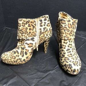 Cheetah Boot Style Heels